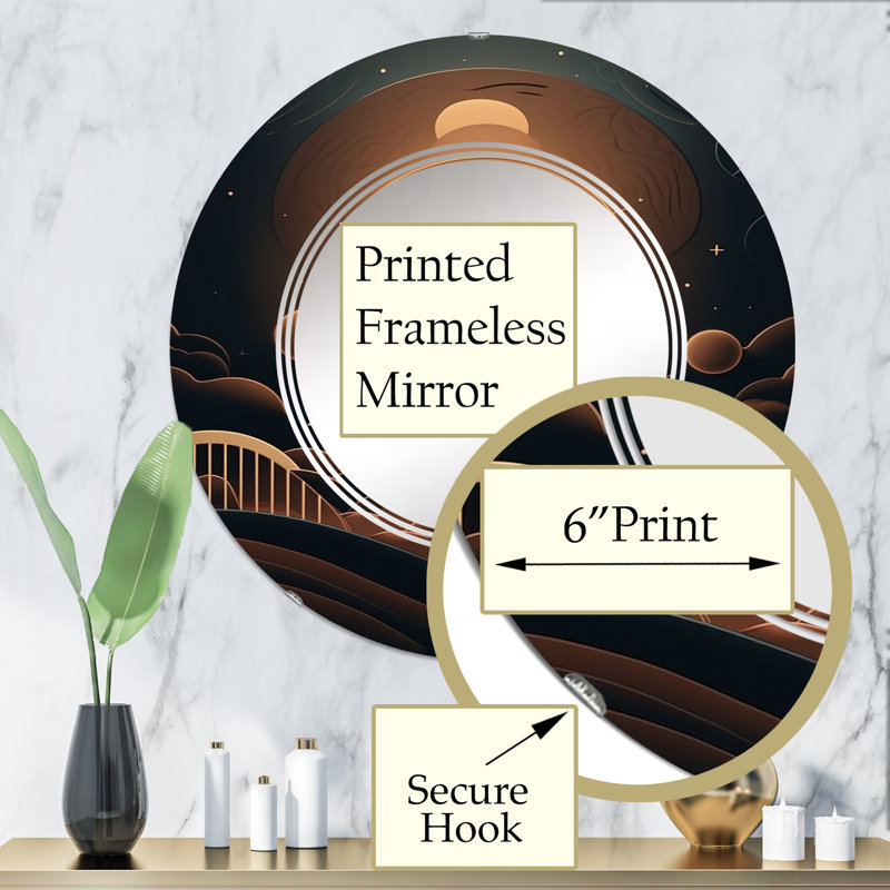Miroir mural Dawnridge, 32 po x 32 po