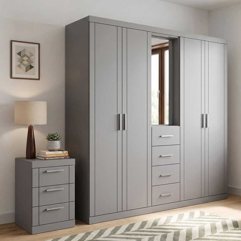 Kimberley Bedroom Essentials Set, Cool Grey