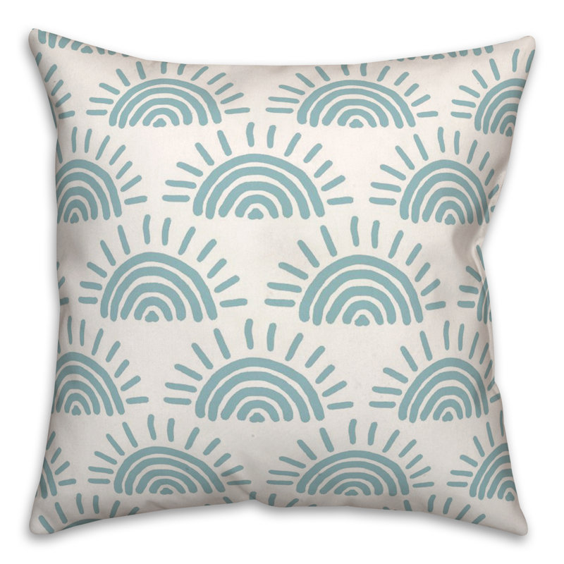 Reversible Throw Pillow, Blue