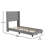 Upholstered Platform Bed with Wingback Headboard, Mattress Foundation with Slatted Supports-210624548-210624986