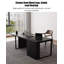 Grand bureau pratique avec tiroir de rangement et base stable-1881755895-1881755894