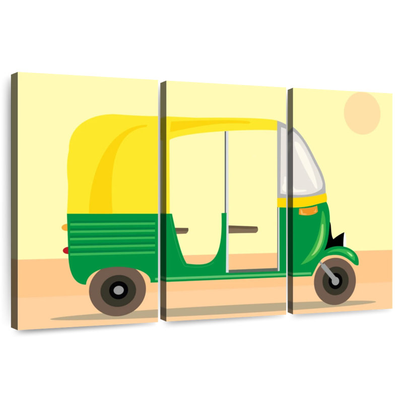 Mehar Motor Rickshaw, 42" H x 65" W