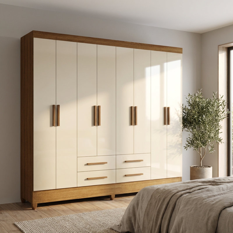 Florida 80.3" Armoire with Adjustable Shelves, Hanging Rod