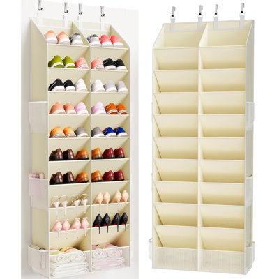 10‑Tier Over‑the‑Door Shoe Organizer, Heavy‑Duty Hanging Shoe Storage with Large Pockets, Holds 20‑30 Pairs