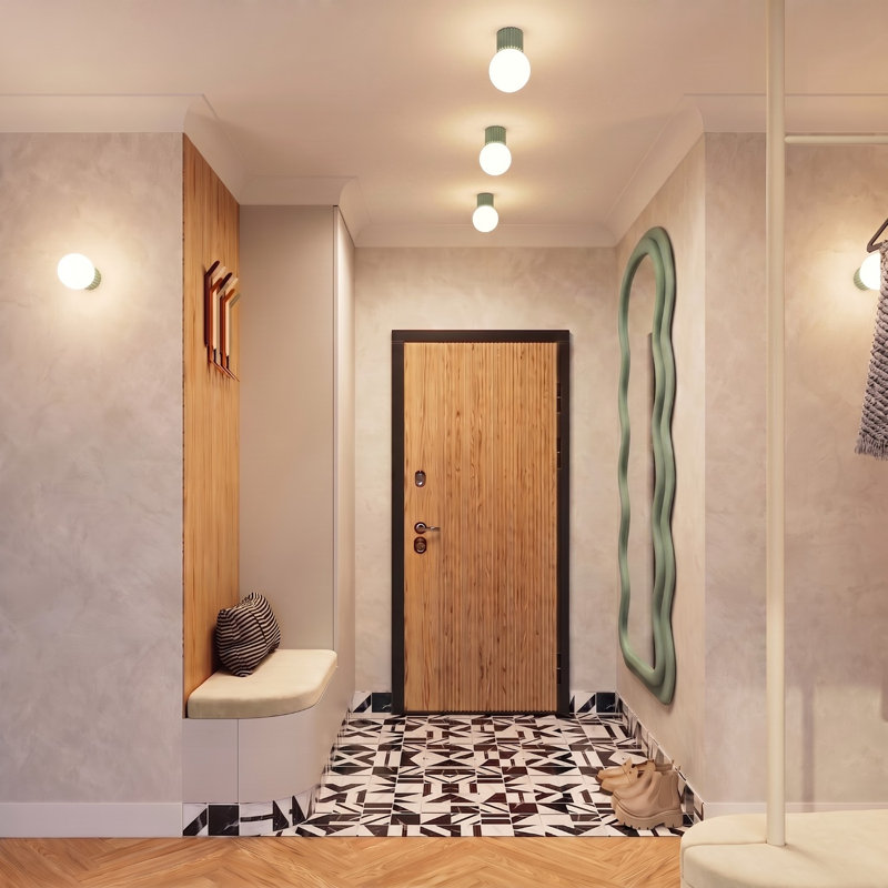 Halo Aluminium Flush Mounted Sconce, Sage