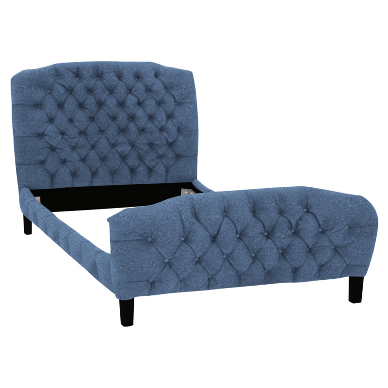 Upholstered Bed, Alistair Black, Brushy Bayou