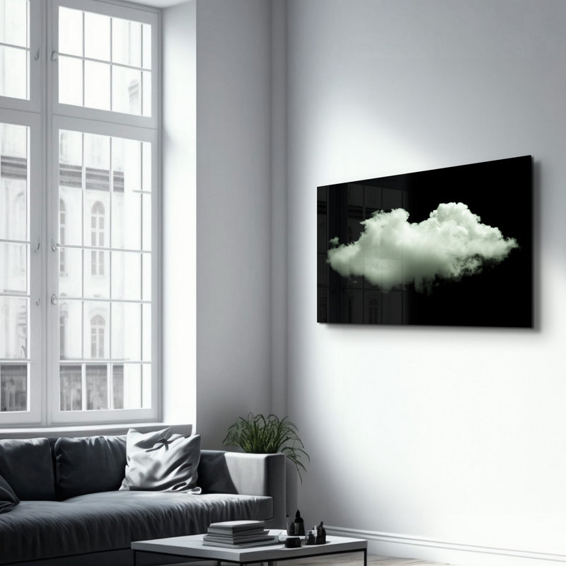 Élégante peinture murale en verre trempé de 13,8 po x 21,7 po | 100% verre trempé, épaisseur: 0,16 pouce | Imprimé UV pour des couleurs éclatantes | Parfait pour la décoration intérieure, le salon et les espaces de bureau