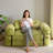 Boneless Gaint Folding Sofa Bed, U-Shaped Convertible Bean Bag Sofa Bed-493410570