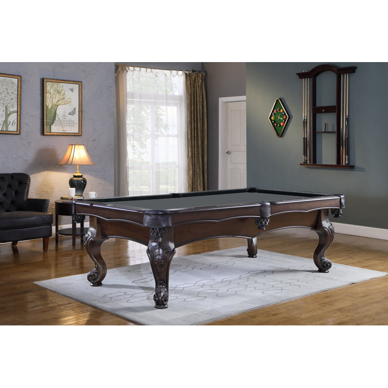Wheaton Slate Pool Table with Professional Installation Included, Charcoal, No