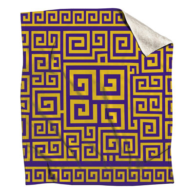 Yellow Purple Spirals Blankets