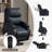 Power Lift Recliner With Massage Heat Scratch-Resistant Fabric Side Pocket and USB Port-124582063