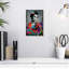 Portrait de femme grunge sur toile-1390582135