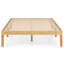 Base de lit plateforme en bois 14 po avec pieds en bois d'hévéa-1265319295-1265319281