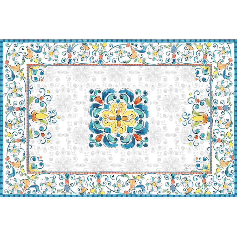 Méditerranée brise III, H 8 po x l 12 po, Non, Toile tendue