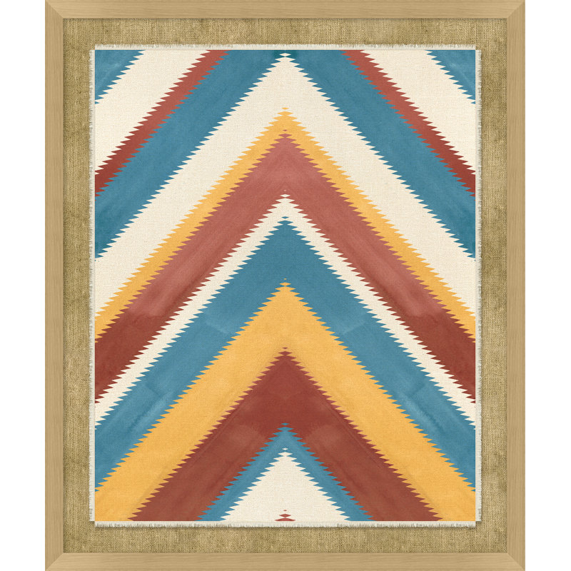 Chevron Textile 1 Print by Nathan Turner