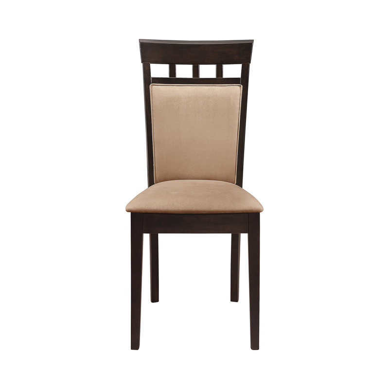 Chaise d'appoint rembourrée Mahpiya en cappuccino