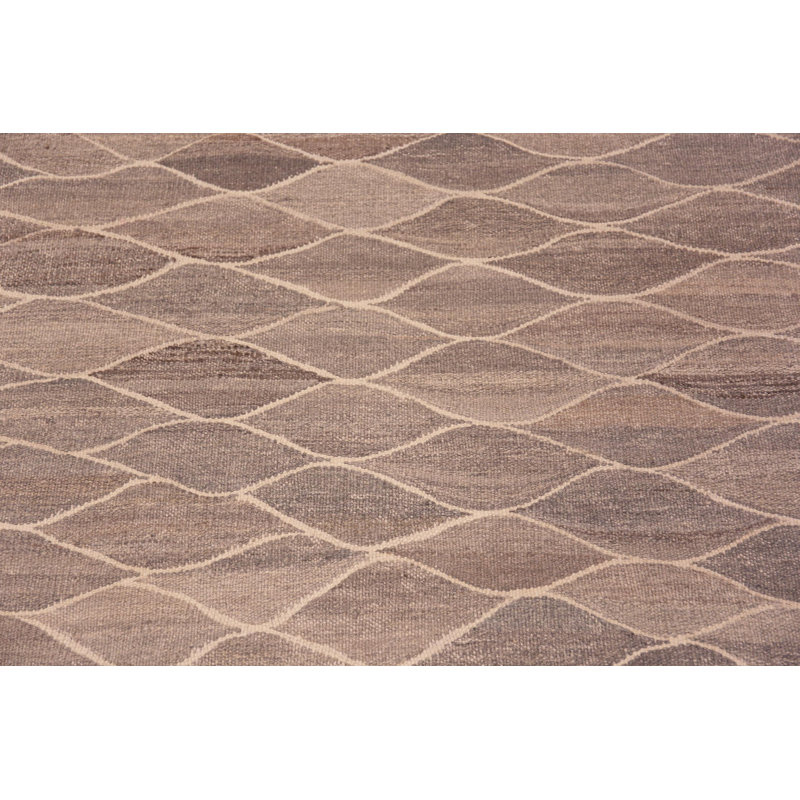 Nazmiyal Collection Modern Long Runner Flatweave Kilim Rug