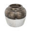 Vase rond en céramique brun Sienna-650993406