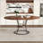 43" Extendable Round Dining Table with Storage Shelf