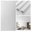Tuile de plafond 48 po x 24 po en PVC, panneaux muraux 3D à lattes, couvre 96 pieds carrés (Ensemble de 12)-95215405