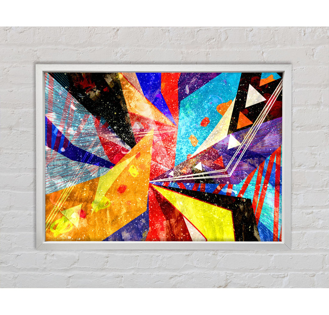 Triangles Of Life Pattern - Single Picture Frame Kunstdrucke auf Leinwand