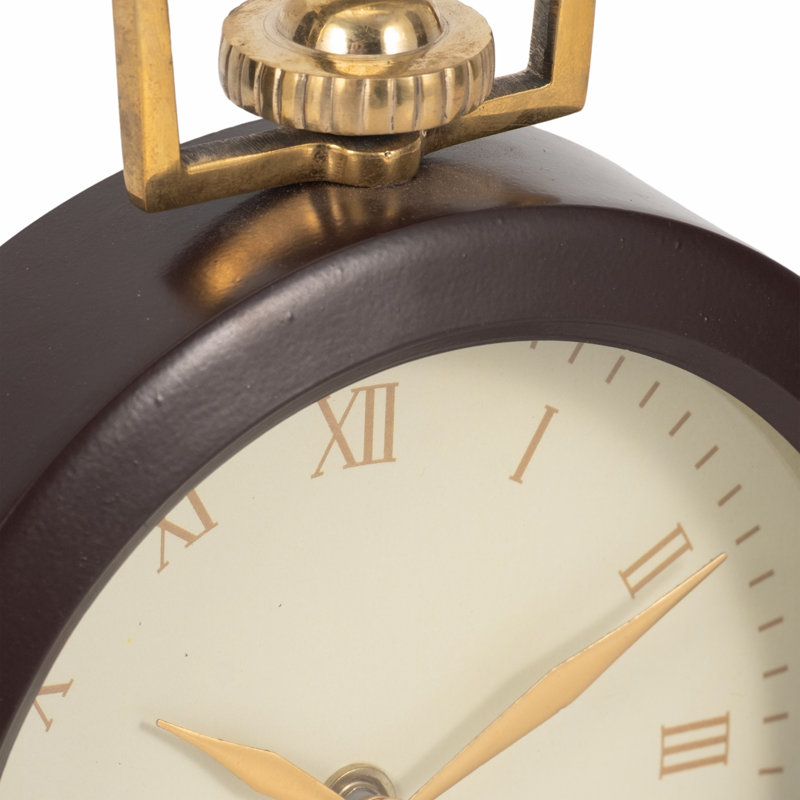Horloge décorative ronde en métal rustique pour la décoration intérieure