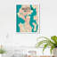 «Seattle City Map», reproduction d'impression sur affiche tricolore-31737724