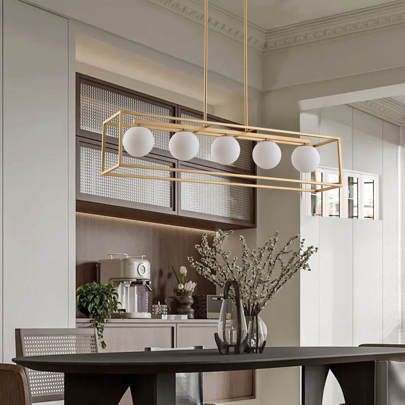 Lustre en cage 5 lumières E12 40W 44,88 pouces