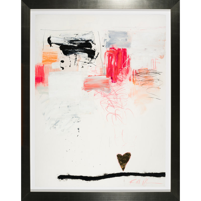 «Have A Little Heart» par Robert Robinson - Peinture encadrée sur papier