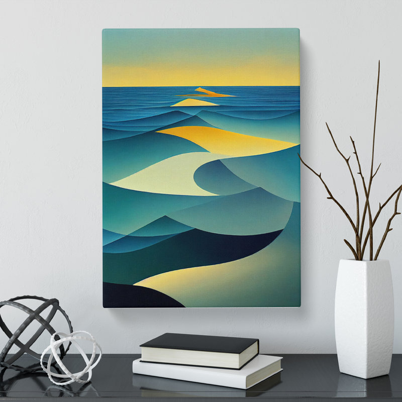 Seascape Abstract Vol.9 - Wrapped Canvas Print, 50cm H x 35cm W x 3cm D