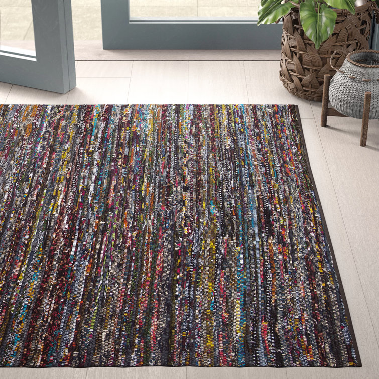 Nidhi Rag Rug Hand Woven Cotton Solid Color Rug