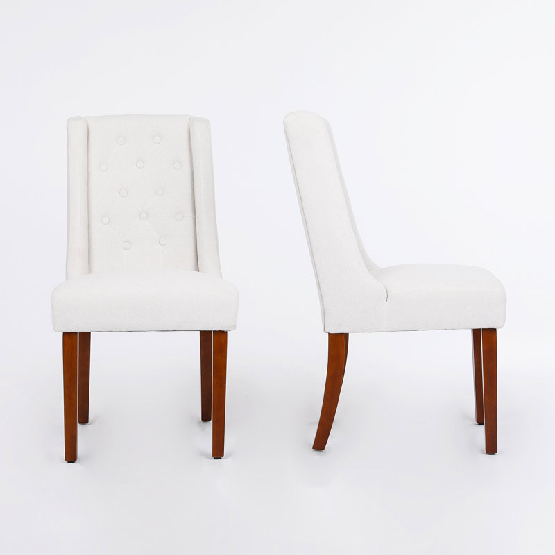 Chaise parsons capitonnée
