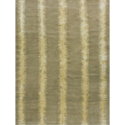 Tapis rectangulaire beige / olive