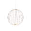 Sphère métallique illuminée avec micro lumières DEL-1959093587
