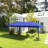 Heavy Duty Steel Frame Pop Up Canopy For Events And Outdoor Shelter, Blue, Perfect For Weddings And Bbqs