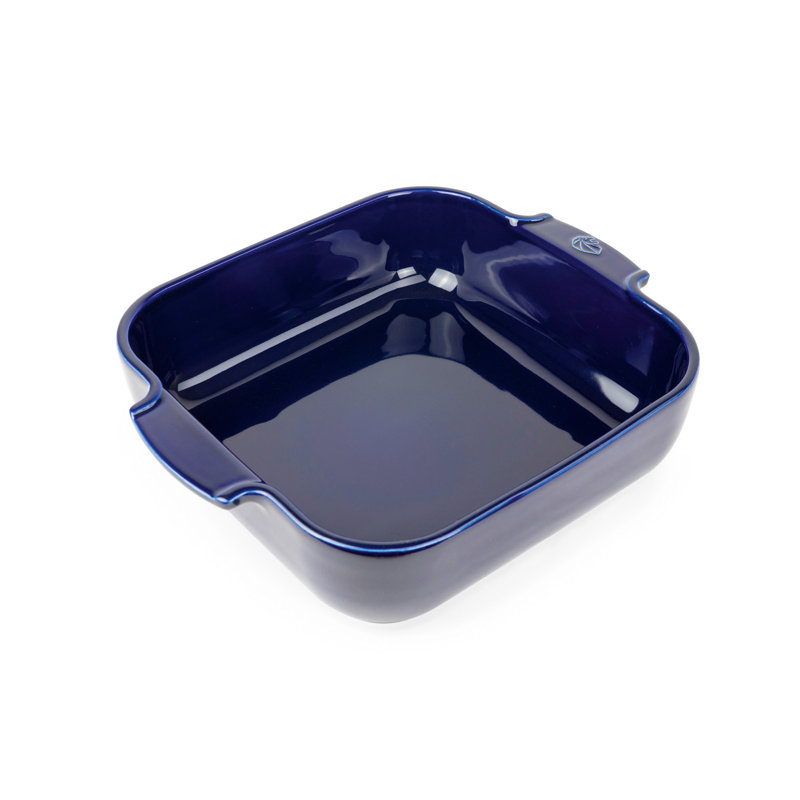 PEUGEOT Appolia 3 pte Plat de cuisson carré en céramique, Bleu,  H 2,5 po x L 11 po x l 9 po