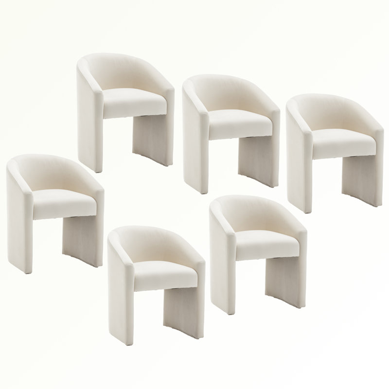 Chaise rembourrée Halley, Beige