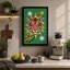 Tiger with Stars Retro - Wrapped Canvas-1115468975-1115468976