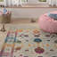 Tapis à motif abstrait gris Shapiro-24782239