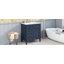 Meuble-lavabo de salle de bain 30 po avec lavabo supérieur, meuble-lavabo moderne avec 2 tiroirs et tiroir basculant, meuble-lavabo simple-943218660