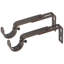  Supports réglables pour tringles à rideaux - pour tringles de 1 ou 1 1/8 pouce. Ensemble de 2 - Bronze huilé-388668032