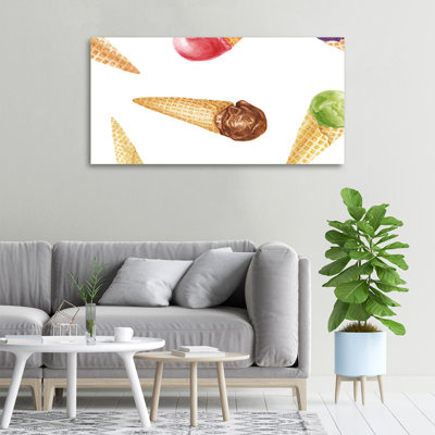 Ice Cream - Wrapped Canvas Print