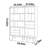 Nordic style practical bookcase