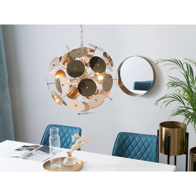 Saratoga 4 - Light Copper Unique/Statement Pendant