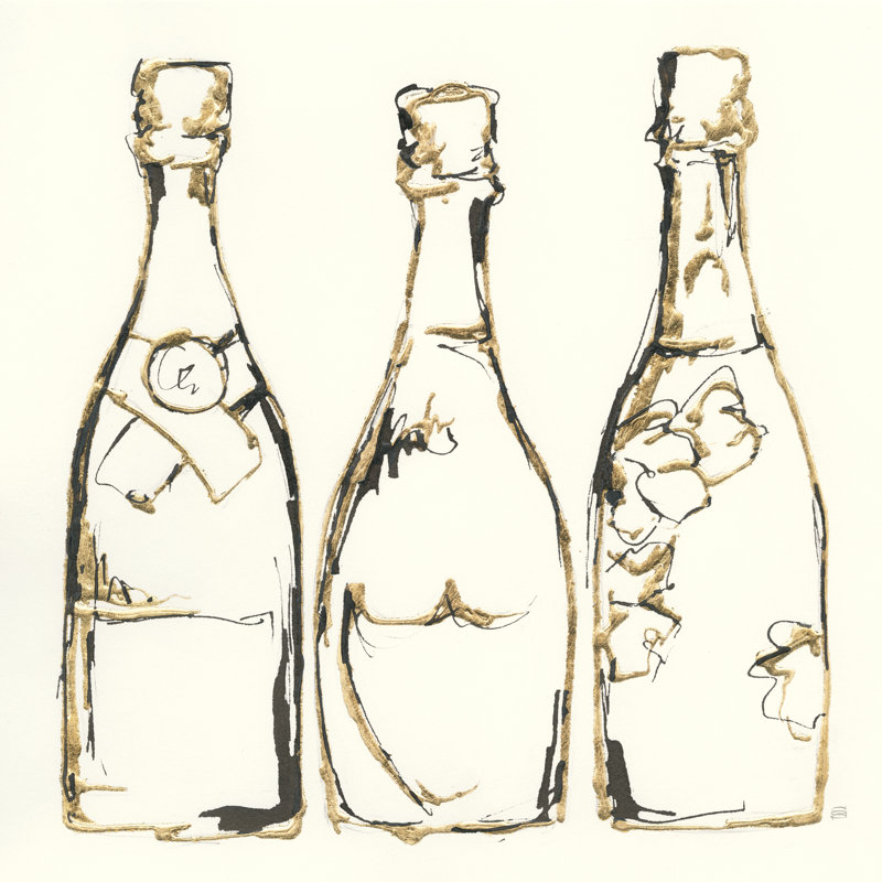 Champagne Is Grand III, H 30 po x l 30 po