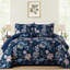 Ensemble de courtepointe 3 pièces Botanical Floral - couvre-lit toutes saisons en microfibre douce et légère-122517523-122517524
