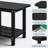 HDPE Adirondack 2-Tier End Table – Weatherproof & Durable Outdoor Side Table for Patio, Poolside, and Lawn-351166864