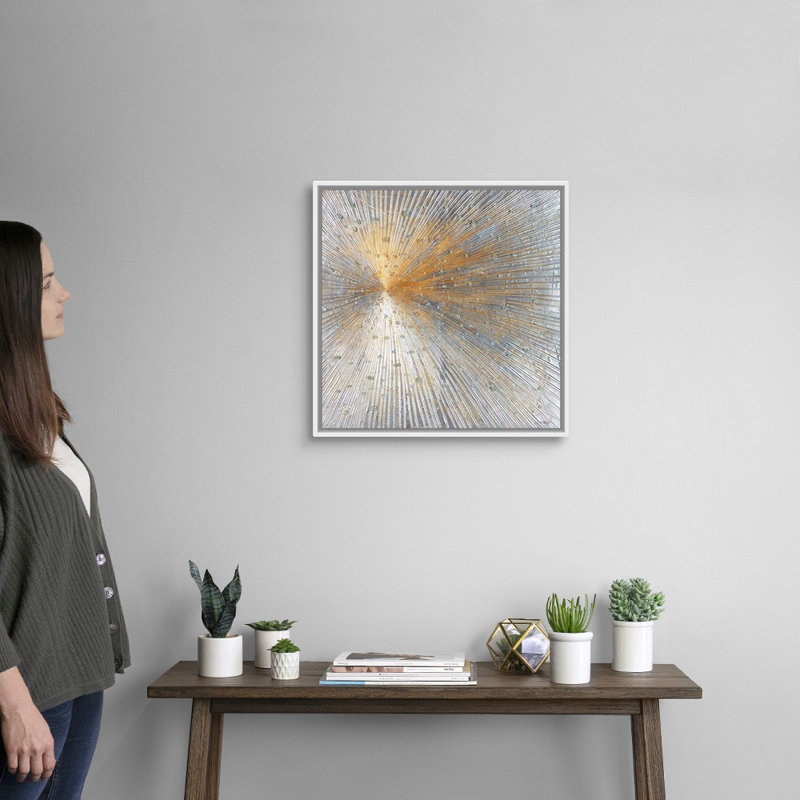 «Starburst of Crystals» par Joseph Michaels, reproduction d'art graphique sur toile, H 22 po x l 22 po x P 1,75 po