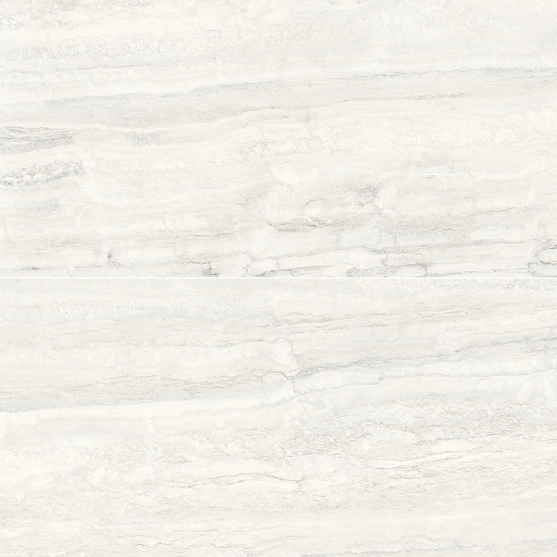 Travino Vein Cut Travertine 24X48 Polished Porcelain Tile, White