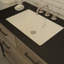 Kaldera 56 Rectangular 22" Undermount Lavatory Sink in Volcanic Limestone with Internal Overflow
